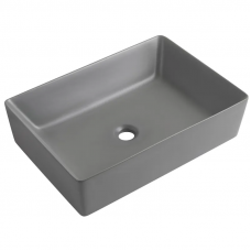 Раковина накладна Mixxus Premium QUADRO-0108 GRAY 550x390x145mm (MP6652)