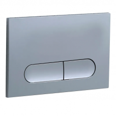 Панель змиву Koer KT-0608-01 240x160x10mm пластикова, кнопка закруглена (колір хром) (KR6124)