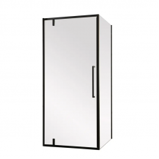 Душова кабіна без піддону Mixxus Premium BEVEL SC01-90x90x195-TR Black прозоре скло 6мм (MI6864)