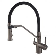 Змішувач для кухні Mixxus Premium Magnet 021 GRAPHITE REFL.BLACK (MI6975)