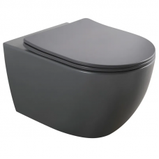 Унітаз підвісний Mixxus Premium ELLIPSE-0309-T1 GRAY 530x360x350mm система змиву TORNADO 1.0 (MP6655)