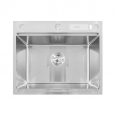 Мийка Mixxus MH6050-SK NANO-SILVER (3.0/0.8) з н.ст. зі сходинкою для суш.,з підст.під ножі(нерж.)(MX1941)