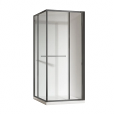 Душова кабіна без піддону Koer SR SC09-90x90x200-L-TR-07 прозоре скло Easy Clean 6мм Графіт (KR5685)