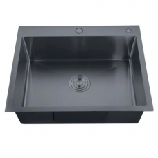 Мийка Zerix ZH5843-215 Nano-Black (3.0/0.8) з нержавіючої сталі (MX1584)