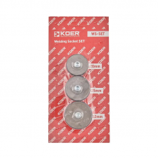 Комплект насадок KOER WS-SET для паяльника PPR (кол. синій) 20мм,25мм,32мм (KR5821)