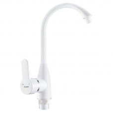 Змішувач для кухні Plamix Mario-011(W) White (з підведенням) (PM0609)
