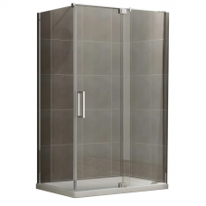 Душова кабіна без піддону Koer SR SC02-100x80x200-TR-01 прозоре скло Easy Clean 8мм, хром (KR5355)