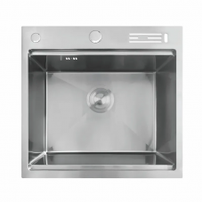 Мийка Mixxus MH5050-SK NANO-SILVER (3.0/0.8) з н.ст. зі сходинкою для суш.,з підст.під ножі(нерж.)(MX1939)