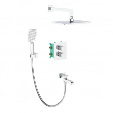 Вбудована душова система з термостатом Koer KB-67011-01 (Колір хром) (KR4726)