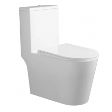 Унітаз моноблок підлоговий Mixxus BEVEL-0406-T1 690х360х790mm, система змиву TORNADO 1.0 (MI6729)