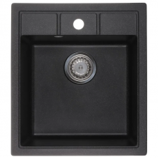Мийка кухонна Zerix ZS-4651S-03 Чорна (ZX4564)