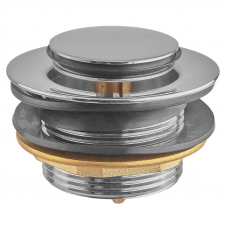 Донний клапан для ванни Koer PW-06-01 1 1/2'' автоматичний СLICK-СLACK (Колір хром) (KR5799)