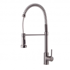 Змішувач для кухні з виливом пружина Mixxus Premium SPRING 017 GRAPHITE (MI6952)