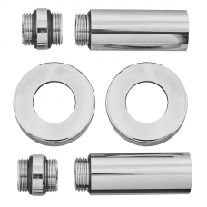 Комплект подовжувачів Koer KF.SET.06MF 1/2Fx1/2M хромований (KR5849)