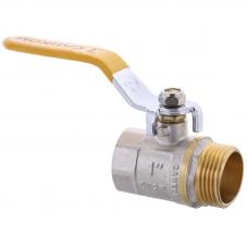 Кран кульовий СК 1" ГШВ YELLOW ART.607 (WP0101)