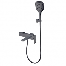 Змішувач для ванни з коротким виливом KOER KB-41009-07 (Колір графіт) (KR5986)