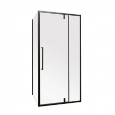 Душова кабіна без піддону Mixxus Premium BEVEL SC01-120x80x195-TR Black прозоре скло 6мм (MI6872)