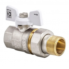 Кран з американкою 3/4" (Koer KR.227.W) білий (KR0097)