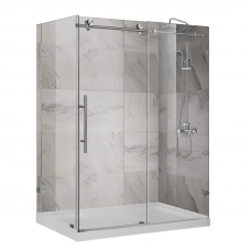 Душова кабіна без піддону Koer SR SC07-120x90x200-TR-01 прозоре скло Easy Clean 8мм, хром (KR5370)