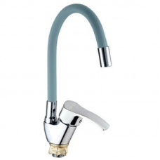 Змішувач для кухні Mixxus YUB4-279 Reflector Gray з сірим силіконовим виливом (MI6485)
