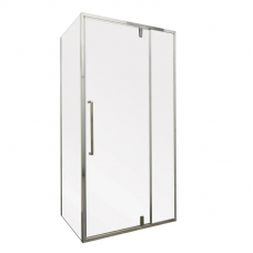 Душова кабіна без піддону Mixxus Premium BEVEL SC01-100x80x195-TR Chrome прозоре скло 6мм (MI6869)