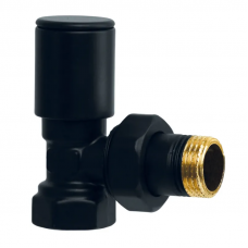 Кран для сушарки рушників кутовий Koer KR.531.Black - 1/2" (KR5103)