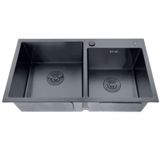 Мийка из нерж. сталі ZERIX ZH7843D-215 NANO-BLACK (3.0/0.8) (MX1594)
