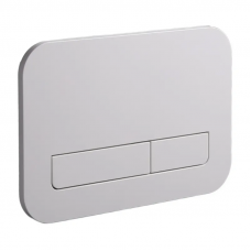 Панель змиву Koer KT-0609-03 240x160x7mm пластикова, кнопка лінійна (колір білий) (KR6129)