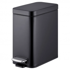 Відро для сміття з плавним закриттям прямокутне Mixxus Premium Quadro-TC0105 Black 5 л колір чорний (MI7061)