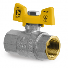 Кран кульовий Koer KG.207 - 1/2" FF ГГМ (газ) (KR4958)