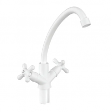 Змішувач для кухні Plamix Amax-271 White (без підведення) (PM0697)