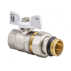 Кран з американкою 1/2" "антіпротечка" (Koer KR.227.W-Gi) білий (KR0190)