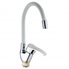 Змішувач для кухні Mixxus YUB4-279 Reflector White з білим силіконовим виливом (MI6486)
