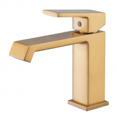 Змішувач для умивальника HAIBA GAUDI 001 BRUSHED GOLD (HB9583)