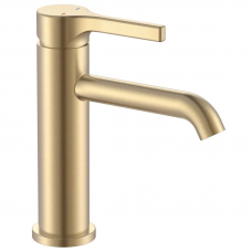 Змішувач для умивальника Zerix Rex-001-B Brushed Gold з нерж. сталі (Колір матове золото) (ZX6116)