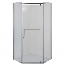 Душова кабіна без піддону Mixxus LINES SC01-90x90x185-TR CHROME прозоре скло 6мм (MI6915)