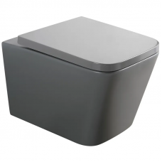 Унітаз підвісний Mixxus Premium QUADRO-0305-R GRAY 510x350x345mm система змиву RIMLESS (MP6656)